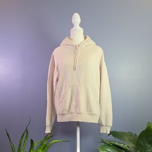 Neutral Beige Pullover Hoodie XS
